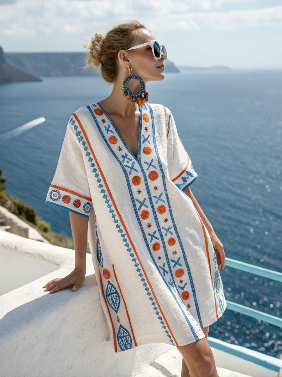 Rustic linen dress